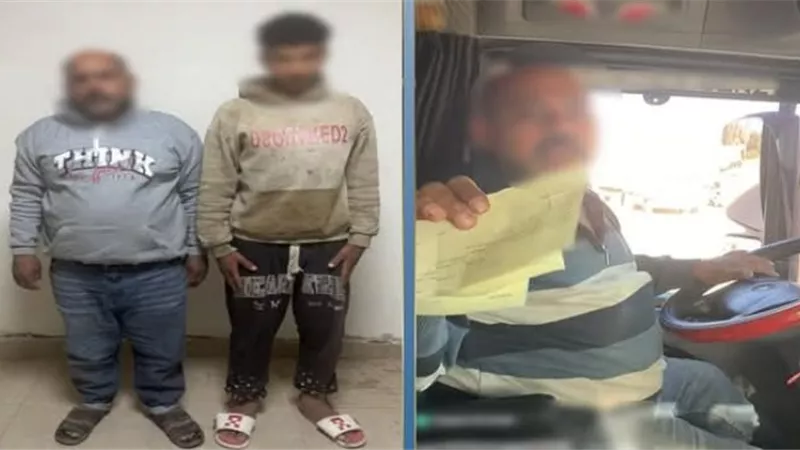 القبض على سائق ومساعده في بني سويف لاتهامهما ضابط مرور زورًا عبر السوشيال ميديا