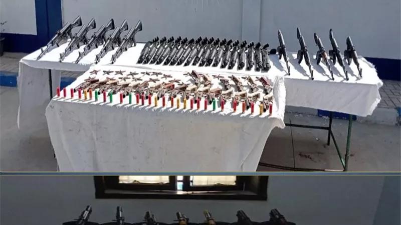 ضبط بؤر إجرامية بحوزتها 207 قطع سلاح ناري بقيمة 20 مليون جنيه قبل ترويجها