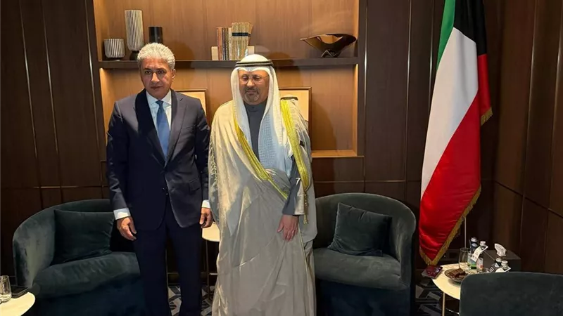 وزير السياحة يلتقي مع وزير الدولة لشئون الاتصالات وتكنولوجيا المعلومات الكويتي