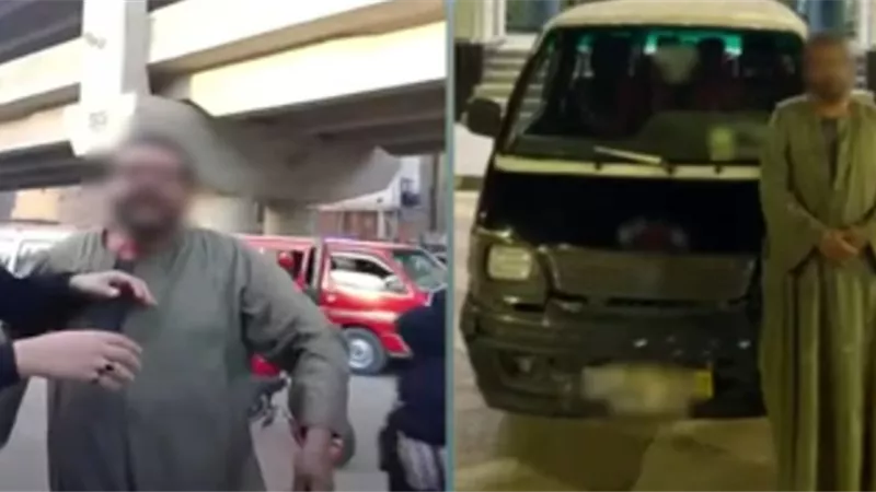 ضبط سائق تعدى بالسب على سيدة بعد مشادة على الأجرة بالجيزة