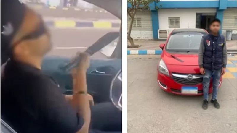 “لوّح بسلاح أبيض وروّع المارة”.. أمن الإسكندرية يضبط “سائق الاستعراض” بعد تصدره التريند