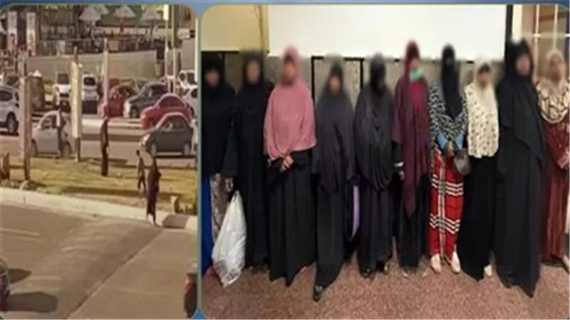 القبض على 10 سيدات بعد تشاجرهن على أولوية التسول بالجيزة