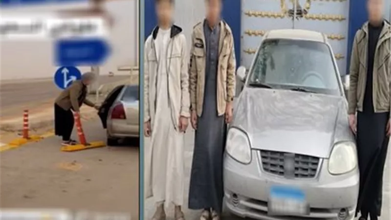 «كنا بنهزر وعايزين مشاهدات».. ضبط المتورطين في واقعة علامة الطريق بمطروح