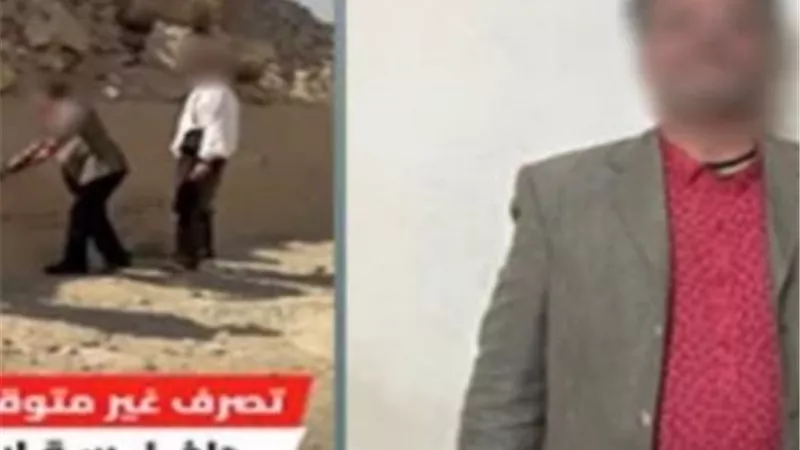 قرارات عاجلة من النيابة في واقعة رسم مرشد سياحي على أحد الأهرامات 