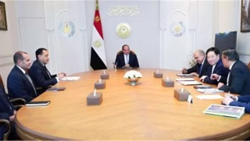 السيسي يستقبل رئيس شركة صينية ويُتابع حادث غرق مركب هجرة غير شرعية