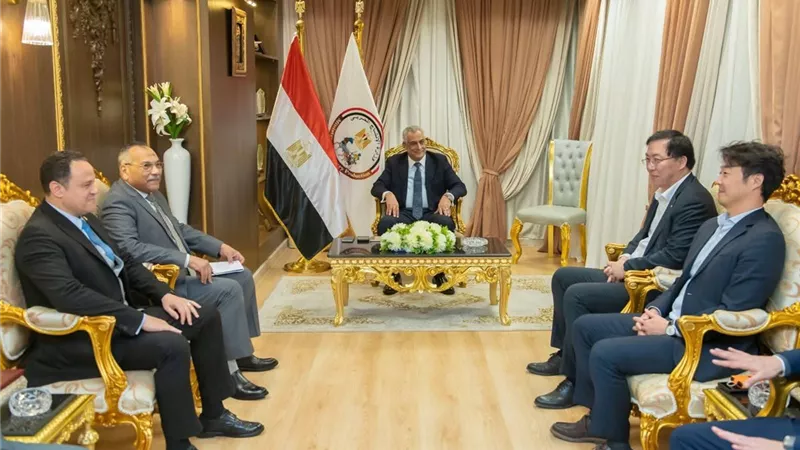 وزير الدولة للإنتاج الحربي يستقبل وفد شركة 