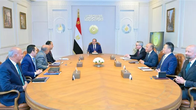 الرئيس السيسي يستقبل كامل إدريس لاستعراض مبادرة السلام