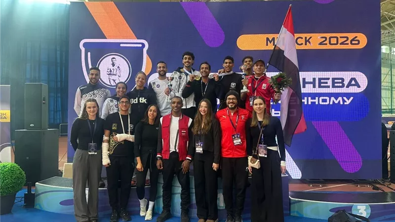 وزير الرياضة يهنئ الخماسي الحديث بعد تتويجه بذهبية وفضية كأس بافيل ببيلاروسيا