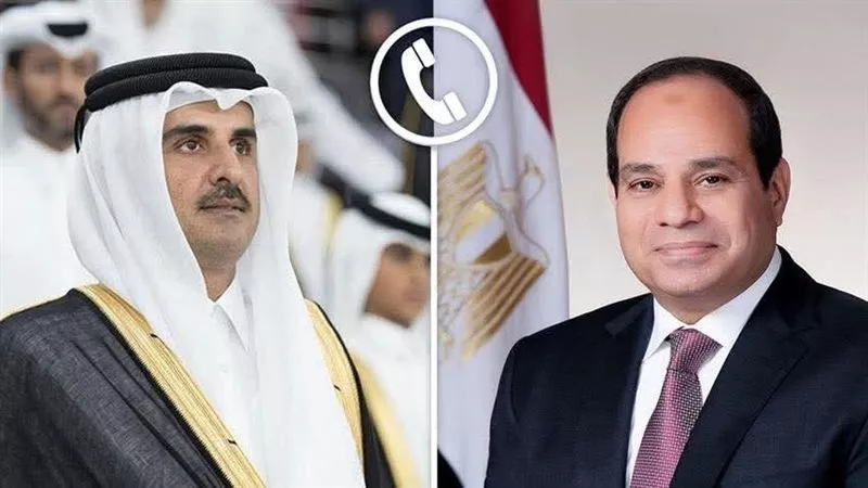 الرئيس السيسي يؤكد وقوف مصر إلى جانب دولة قطر قيادةً وشعبًا