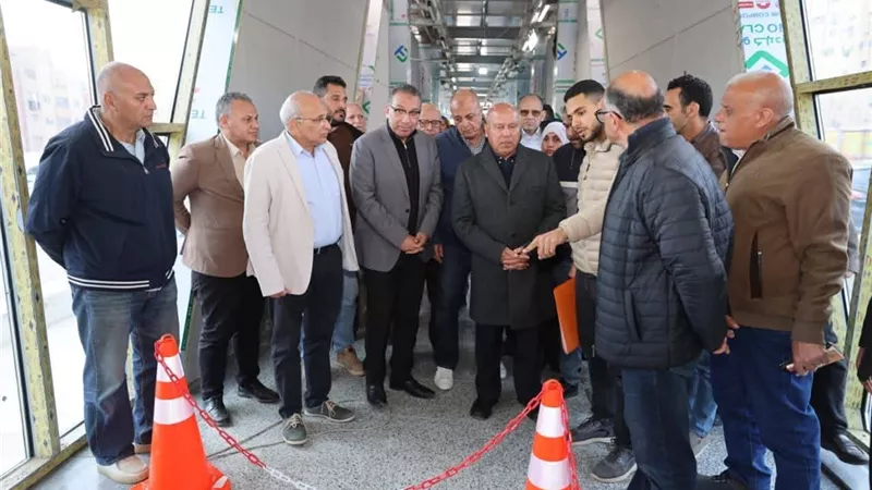 وزير النقل يتفقد المرحلة الثانية من مشروع الأتوبيس الترددي السريع BRT 