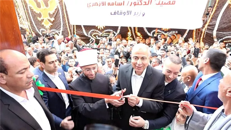 وزير الأوقاف ومحافظ المنيا يفتتحان مسجد الشيخ محمد دوداي بقرية طنبدي