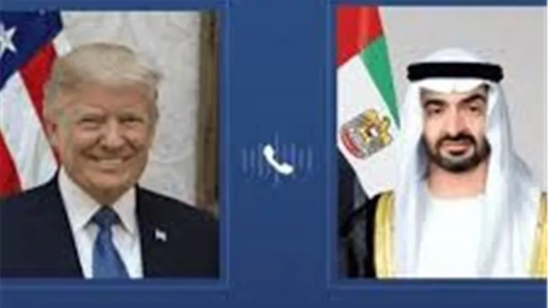 محمد بن زايد وترامب يبحثان هاتفياً تطورات المنطقة وتداعيات الاعتداءات الإيرانية
