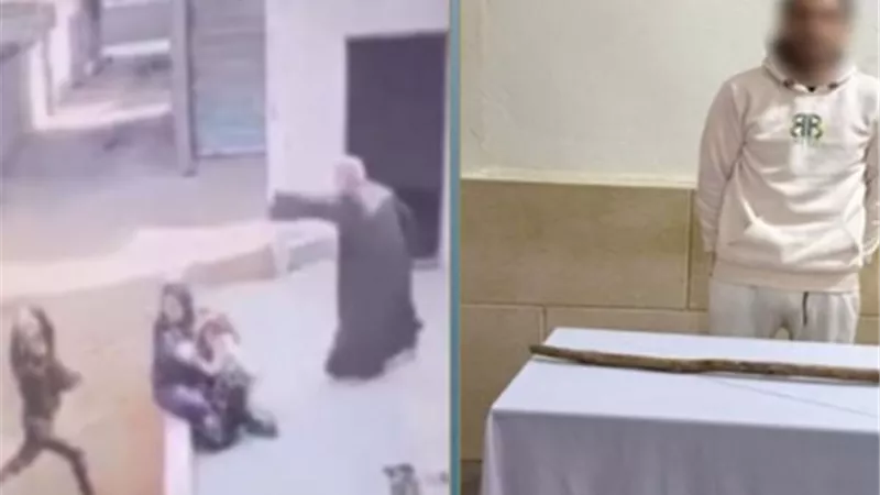 ضبط المتهم بضرب سيدة بعصا خشبية بعد تداول الفيديو على مواقع التواصل 