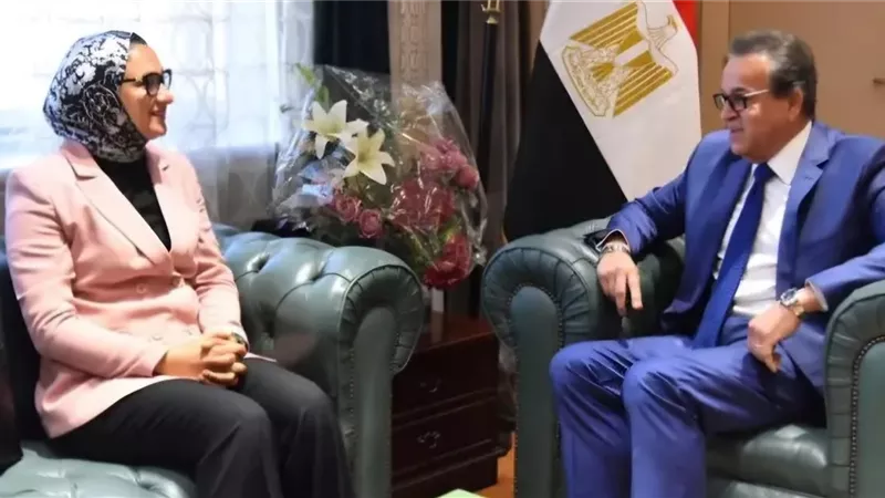 وزير الصحة ومحافظ الوادي الجديد يتابعان المشروعات الصحية الجاري تنفيذها