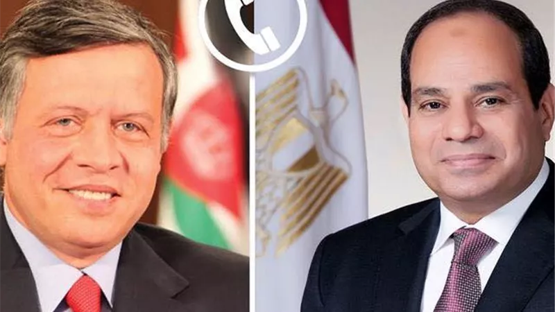 في اتصال مع الملك عبدالله.. الرئيس السيسي يؤكد أهمية ترسيخ مفهوم الأمن القومي العربي الجماعي 