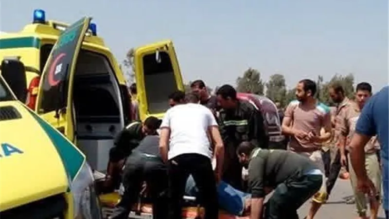 حادث مأساوي بالعامرية.. 14 مصابًا بينهم 5 أطفال إثر اصطدام ميكروباص بعمود إنارة