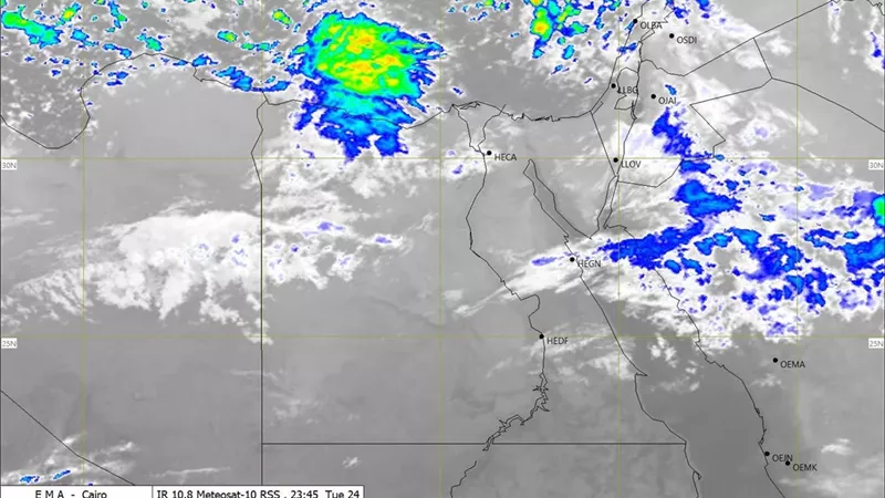 الأرصاد تحذر: أمطار رعدية غزيرة تمتد تدريجيًا لشمال البلاد