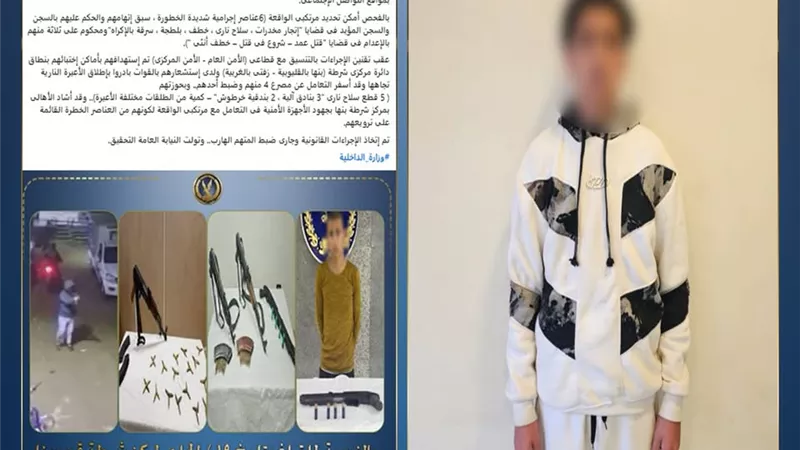 الداخلية تنجح في ضبط المتهم السادس في واقعة مقتل 5 أشخاص بالمنوفية