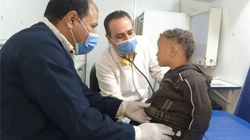 1415 خدمة طبية مجانية ببني غني ضمن حياة كريمة في المنيا