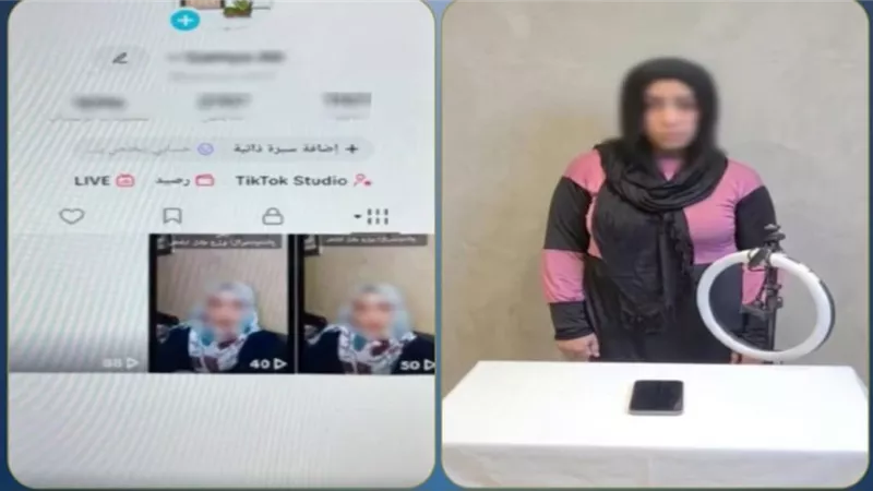 القبض على تيك توكر بالمنيا لنشر فيديوهات خادشة للحياء