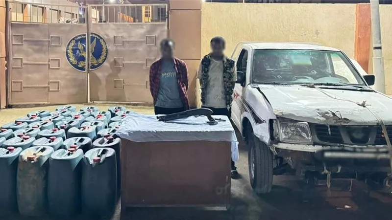 ضبط شخصين بحوزتهما 2 طن وقود قبل بيعها بالسوق السوداء في أسوان