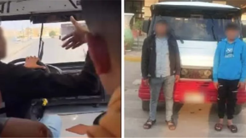 ضبط طفل يقود ميكروباص في الشرقية وتعريض حياته والمواطنين للخطر
