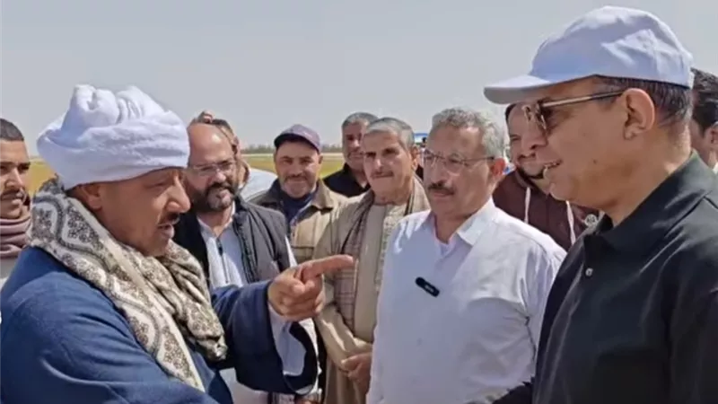 محافظ المنيا يستجيب لمزارعي الكتان لمتابعة حصاد المحصول في قرية بلنصورة 