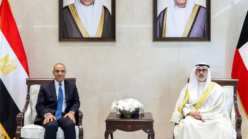 وزير الخارجية يعقد مباحثات مع نظيره الكويتي ويؤكد تضامن مصر مع الكويت