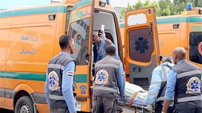 مصرع شخص وإصابة 12 آخرين في حادث انقلاب سيارة بالمنيا
