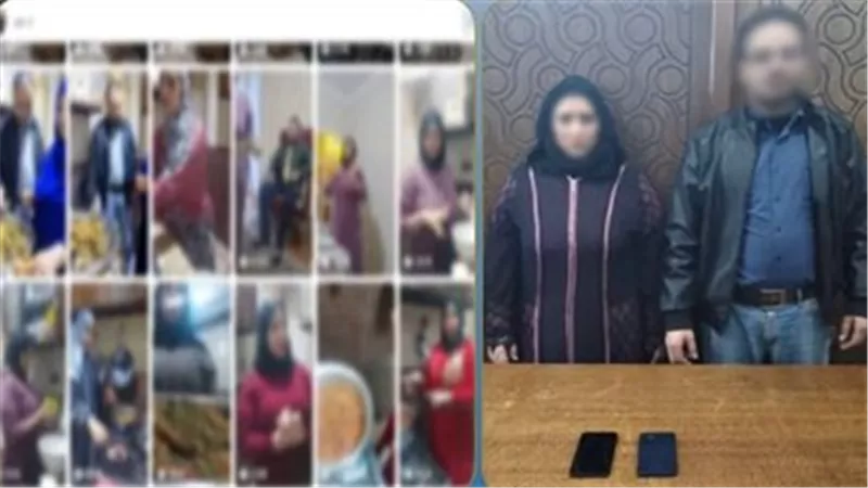 سقوط التيك توكر «أم حنين» وزوجها بتهمة نشر فيديوهات خادشة بالإسكندرية 