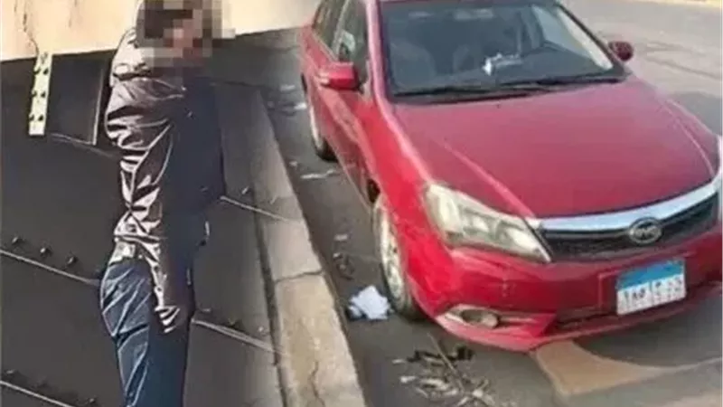 السيارة الحمراء.. مفتاح لغز جثة الشاب المشنوق أعلى كوبري المظلات 