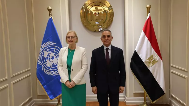 وزير العدل يبحث مع مساعد الأمين العام للأمم المتحدة تعزيز سبل التعاون 