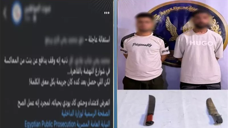 عاكسا شقيقته.. القبض على المتهمين بالتعدي على عامل بأسلحة بيضاء في السلام