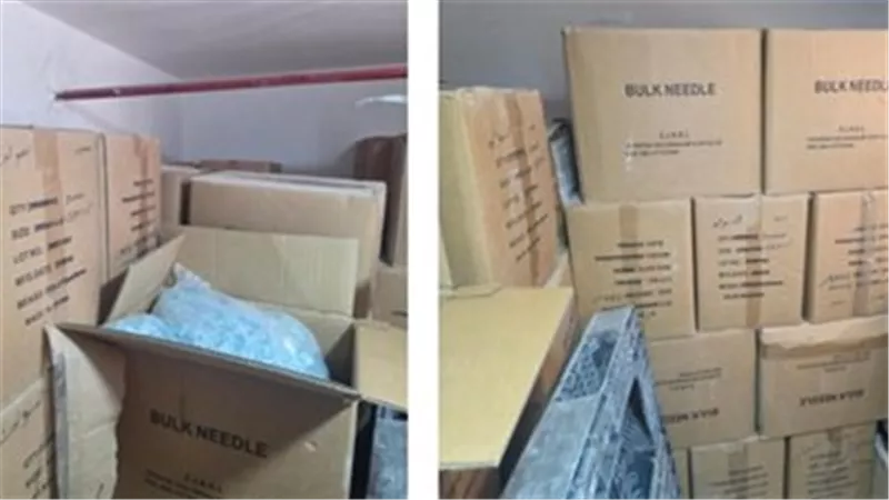 ضبط مدير شركة بحوزته أكثر من 2 مليون قطعة مستلزمات طبية مجهولة بالإسكندرية 