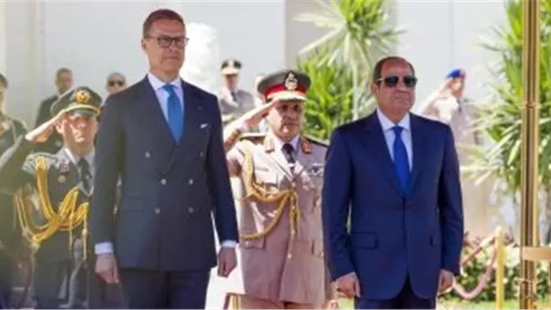 الرئيس الفنلندي لـ«السيسي»: شكرًا على الاستقبال الحار