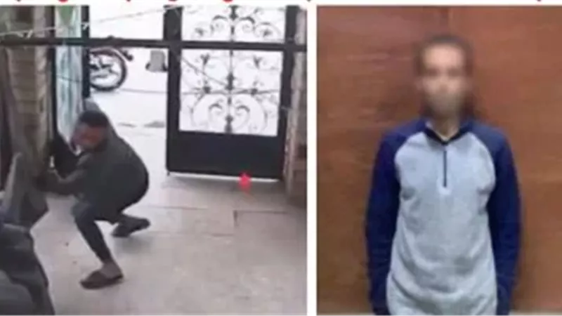 سقوط لص المنازل بعد فشله في سرقة 