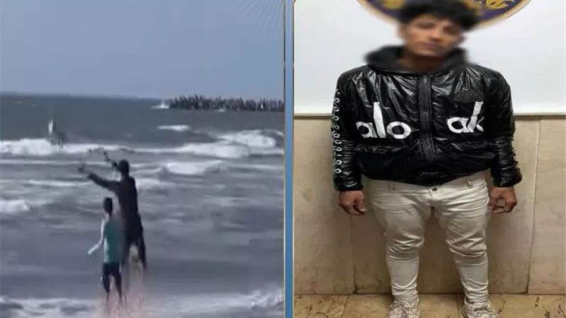طلع بيهزر.. ضبط عامل ألقى كلبًا صغيرًا في مياه البحر بدمياط
