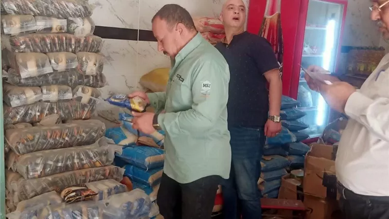 ضبط 12 طن مواد غذائية خلال حملات تفتيشية بالشرقية