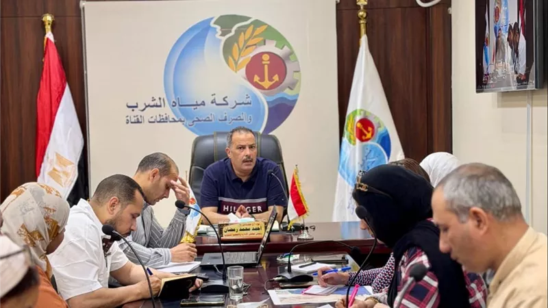مياه القناة تستعد لتشغيل خط التحلية المغذي لقرى شمال العين السخنة 