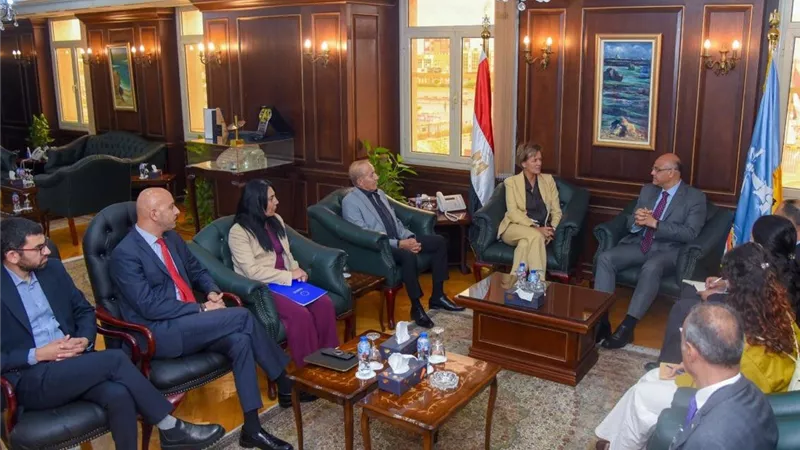 محافظ الإسكندرية يستقبل سفيرة الاتحاد الأوروبي لبحث تعزيز التعاون المشترك