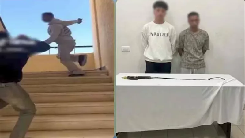 كشف ملابسات فيديو تعدي طالب على زميله بـ