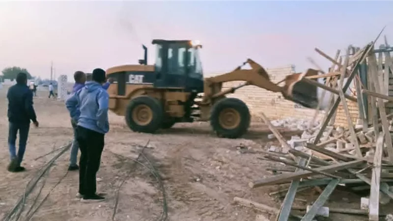 المنيا تسترد 31 ألف متر ببني مزار ضمن الموجة 29 لإزالة التعديات