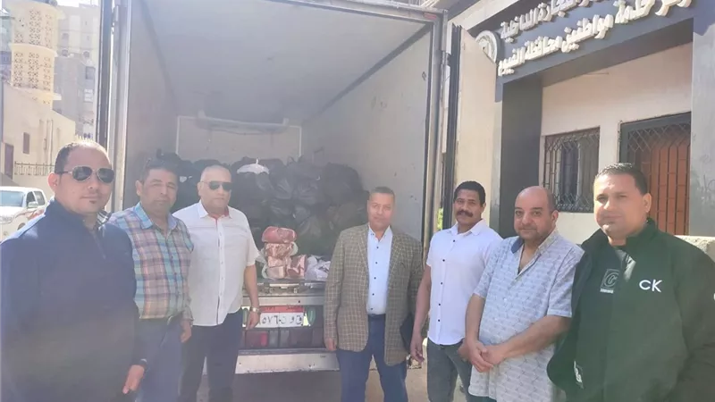ضبط 5 طن لحوم مجمدة مستوردة فاسدة داخل سيارة نصف نقل بالفيوم