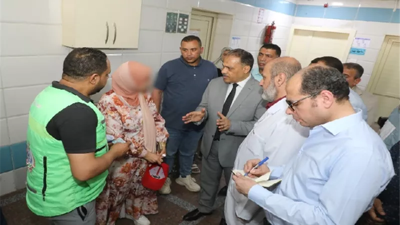 محافظ الشرقية يتابع الخدمات الطبية بمستشفى الزقازيق العام 