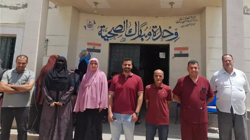 1400 مريض حصيلة الكشف والعلاج بقافلة وحدة مبارك بالشرقية 