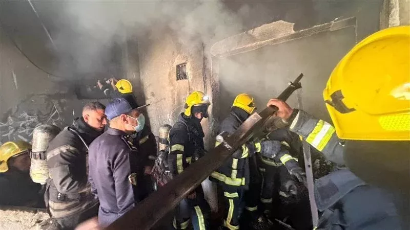 مصرع شاب إثر اندلاع حريق هائل داخل مخبز في المنصورة 