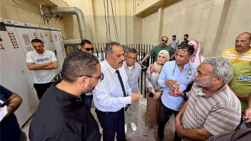 رئيس مياه القناة يتابع مشروعات عين غصين في الإسماعيلية