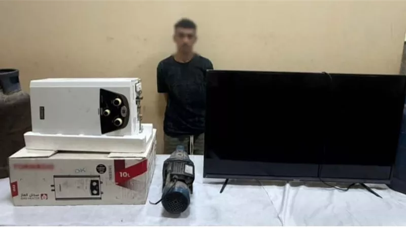 ضبط عاطل تخصص في سرقة الشقق بأسلوب كسر النوافذ في القاهرة