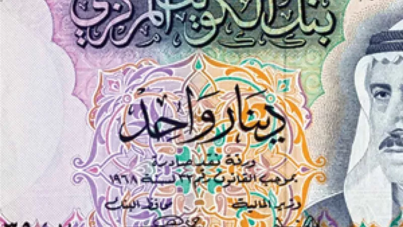 سعر الدينار الكويتي أمام الجنيه في البنوك بنهاية تعاملات الأحد