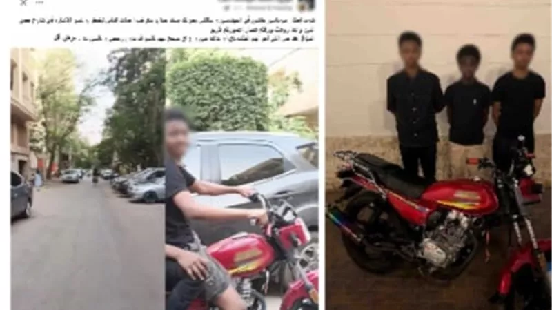 بعد تداول الفيديو.. ضبط 3 أجانب يقودون دراجة نارية برعونة في الجيزة 